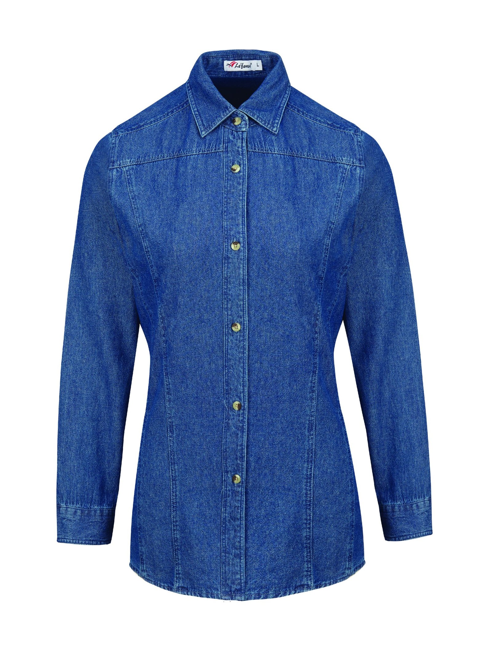 Women Long Sleeve Denim Shirt