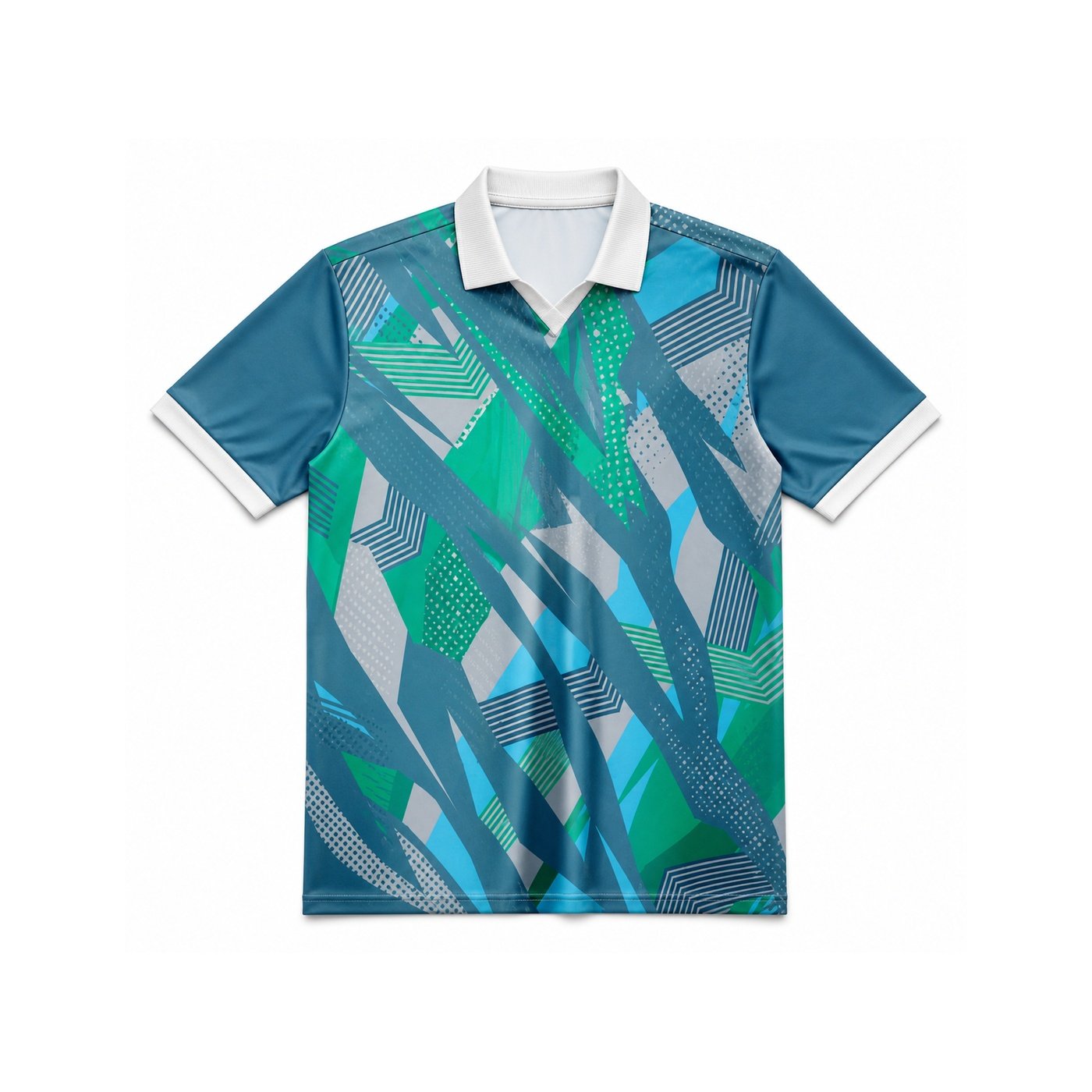 V-Neck + Collar sublimation collar option