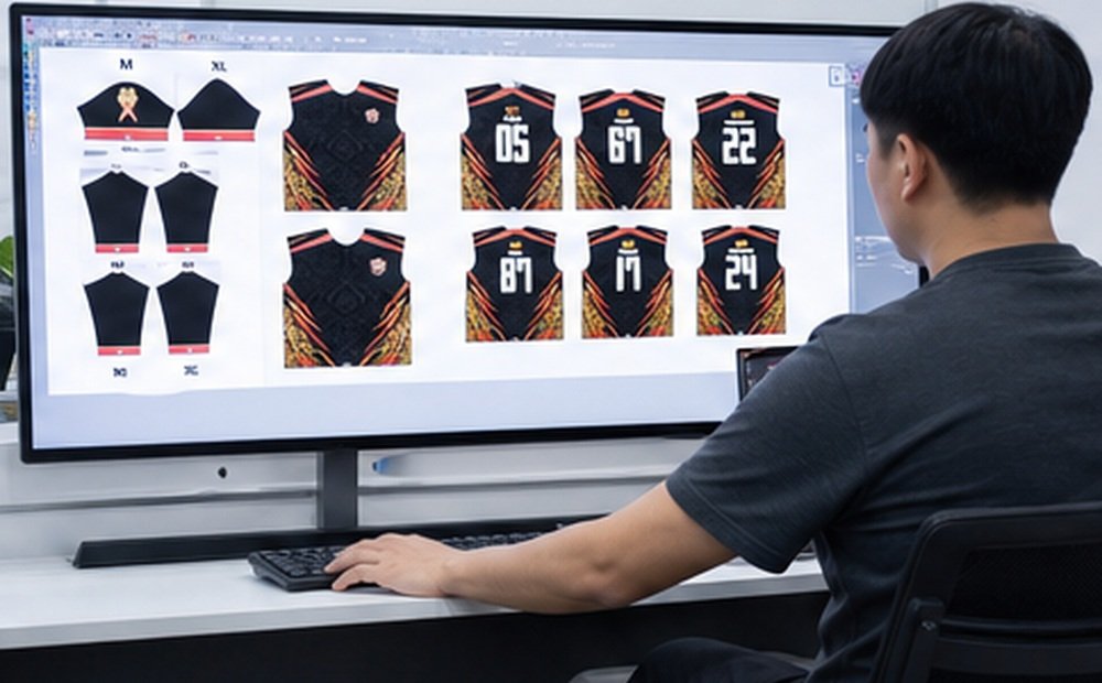 Sublimation process: Size Templates