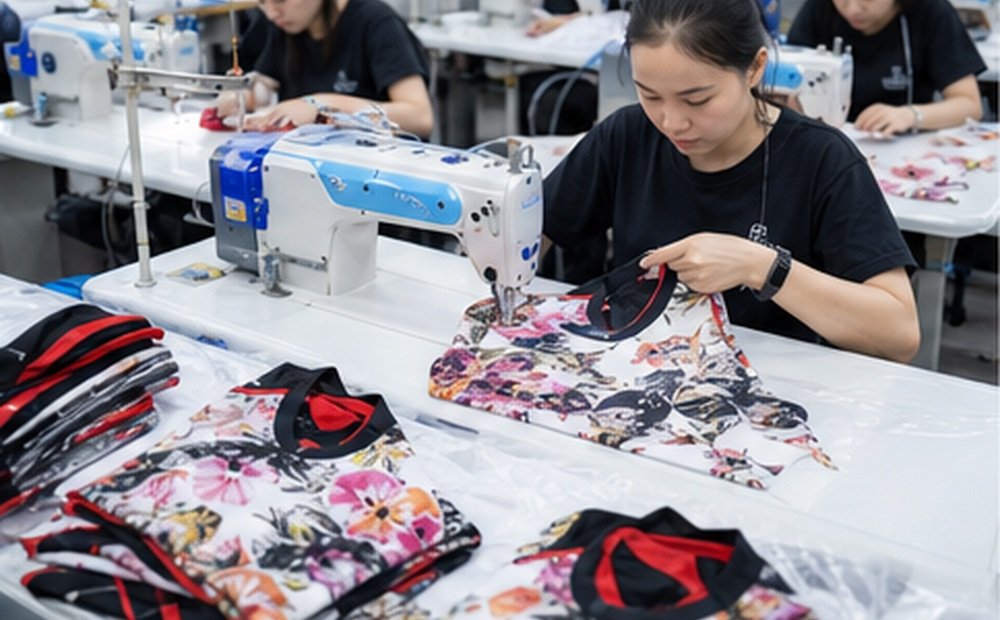 Sublimation process: Sewing QC