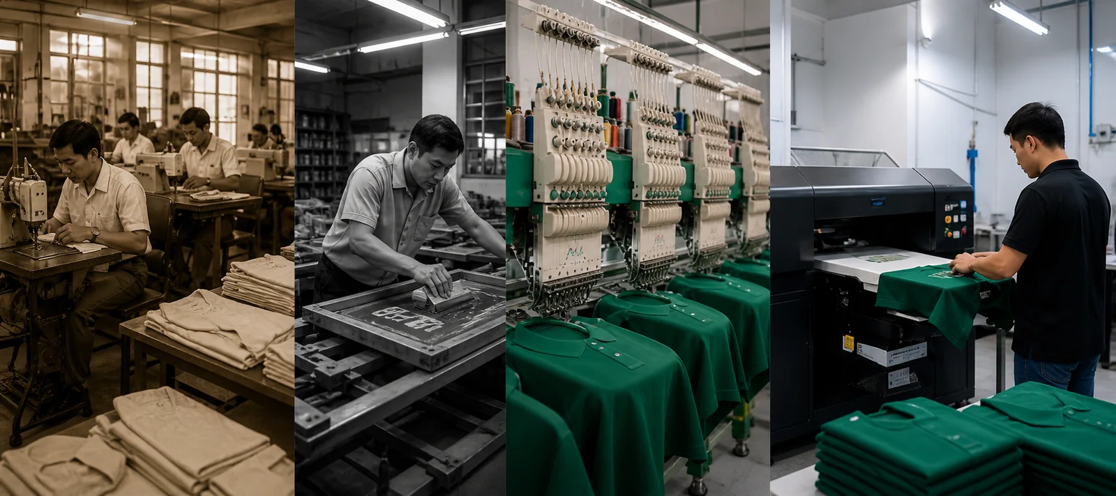 Print Wear Apparel production history from 1985 to today